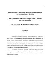 A Superação da Dicotomia Entre a Teoria e Pratica No Pensamento de Heidegger - Padre João Batista Ferraz Costa.pdf