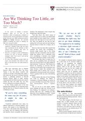 Are We Thinking Too Little, or Too Much.pdf