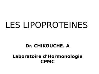 les lipoproteines et leurs métabolisme.ppt