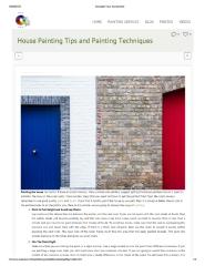 Know Some Best House Painting Tips and Painting Techniques.pdf