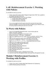 Module 6- LAB 15 Reinforcement Exercise 1 Working with Policies.pdf